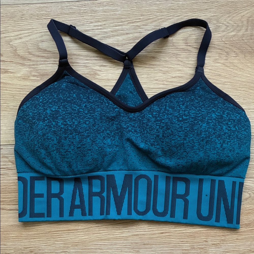 Under Armour Teal and Navy Blue Sports Bra